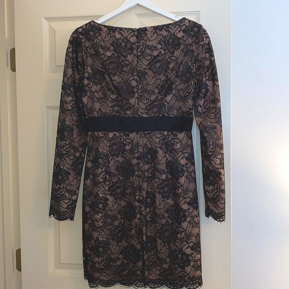 Trina Turk Dentelle Black Lace Cocktail Dress EUC - Picture 4 of 6